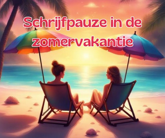 Schrijfpauze in de zomervakantie